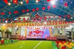 TRƯỜNG MẦM NON ĐẠI HƯNG TỔ CHỨC HỘI CHỢ XUÂN RỰC RỠ